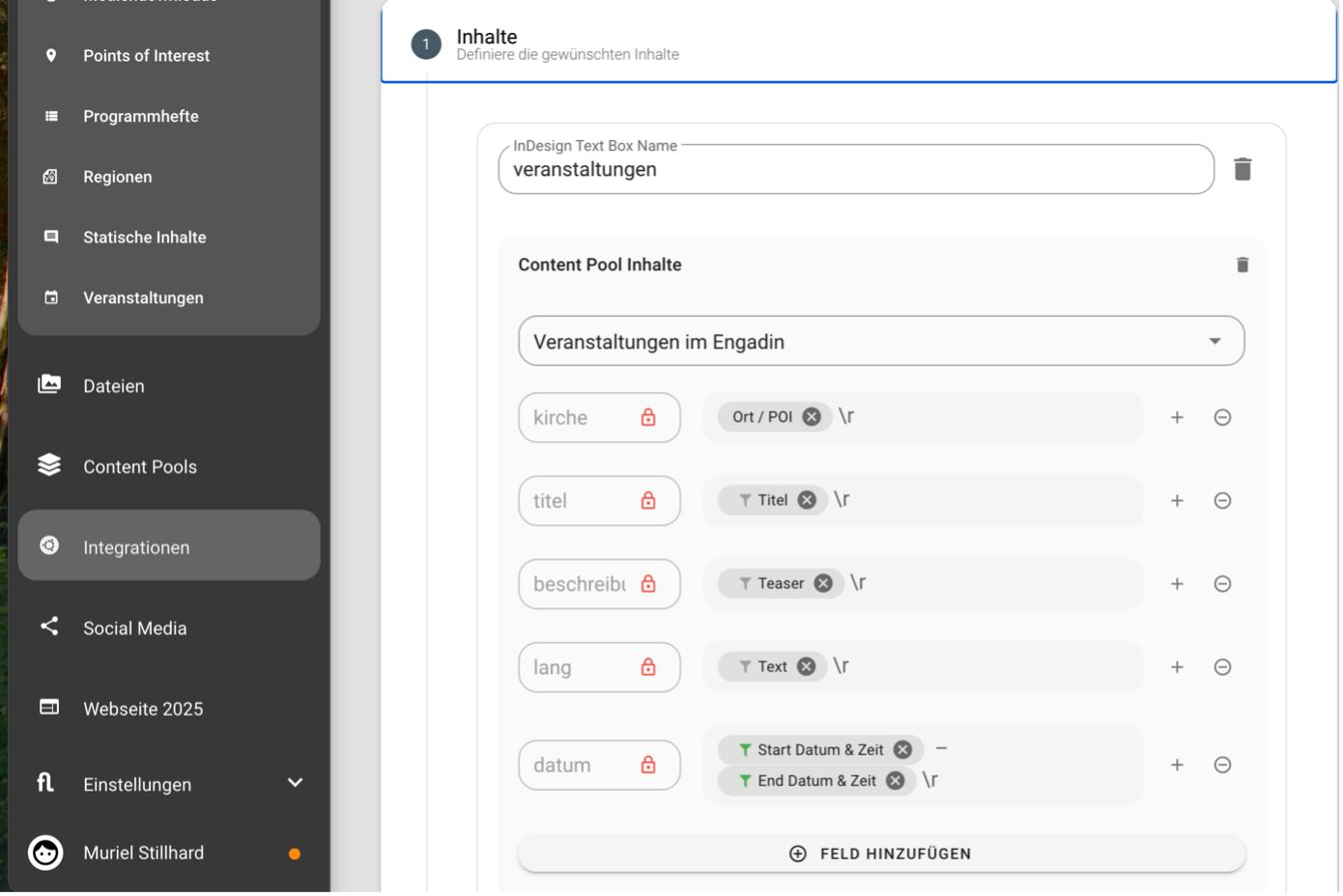 Beispiel für ein Mapping mit Absatzumbrüchen